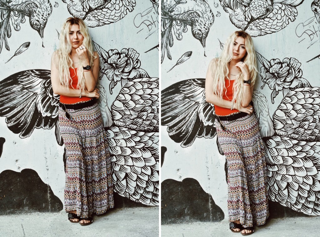 Anette Morgan Vegan Mexican Blogger OOTD urban orange bodysuit 8