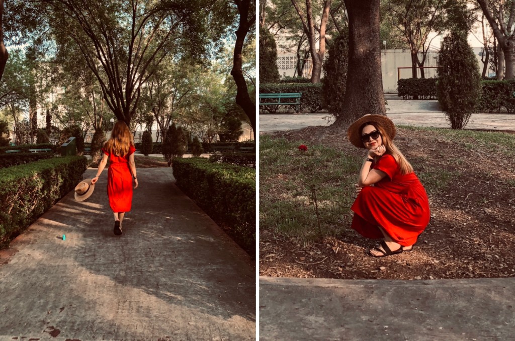 ANETTE MORGAN OOTD SPRING RED DRESS STYLE 6